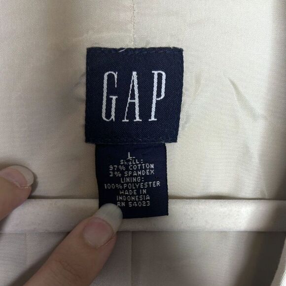 GAP Women's Vintage Full-Zip Lightweight Collared 1990s/2000s Utility Jacket - Picture 9 of 9